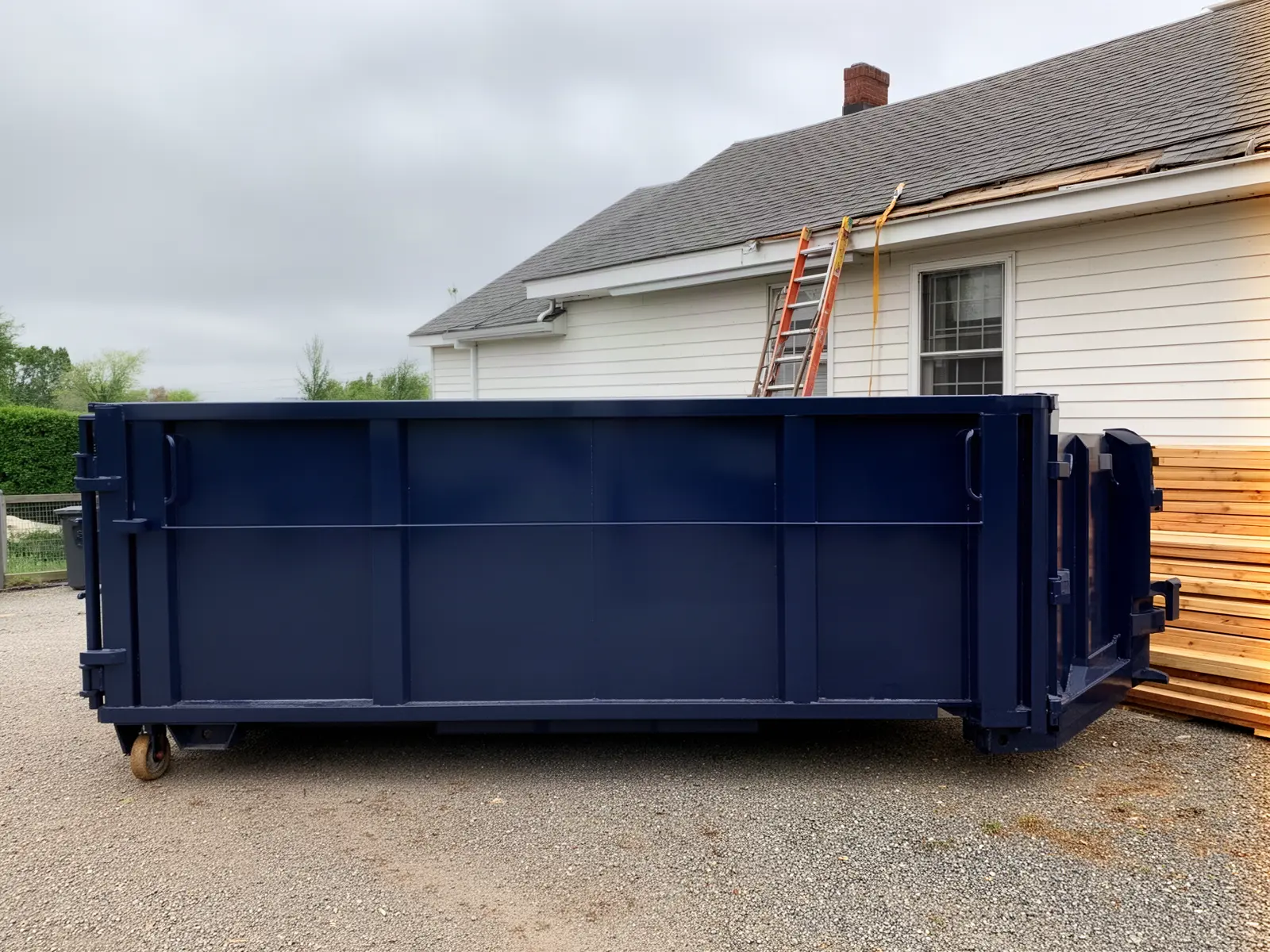 Roll-off dumpster from Kearney & Thrasher Dumpster Rental in Flower Mound, TX